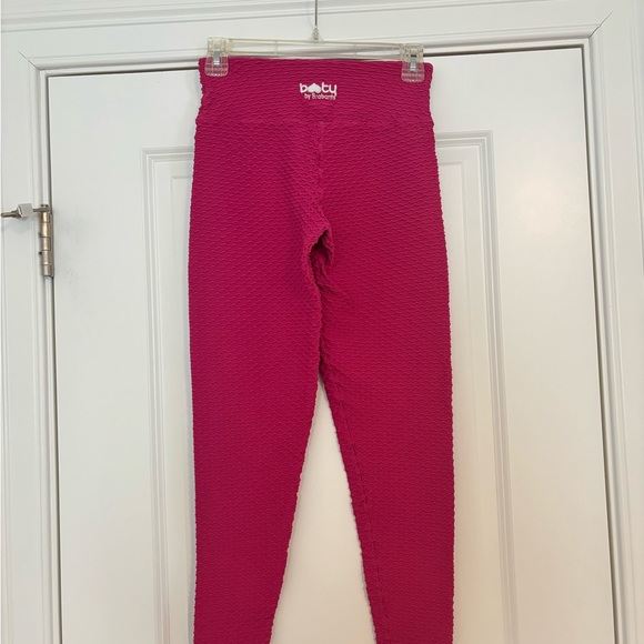 Booty by Brabants Pants - Booty by Brabants Fuchsia Textured Leggings